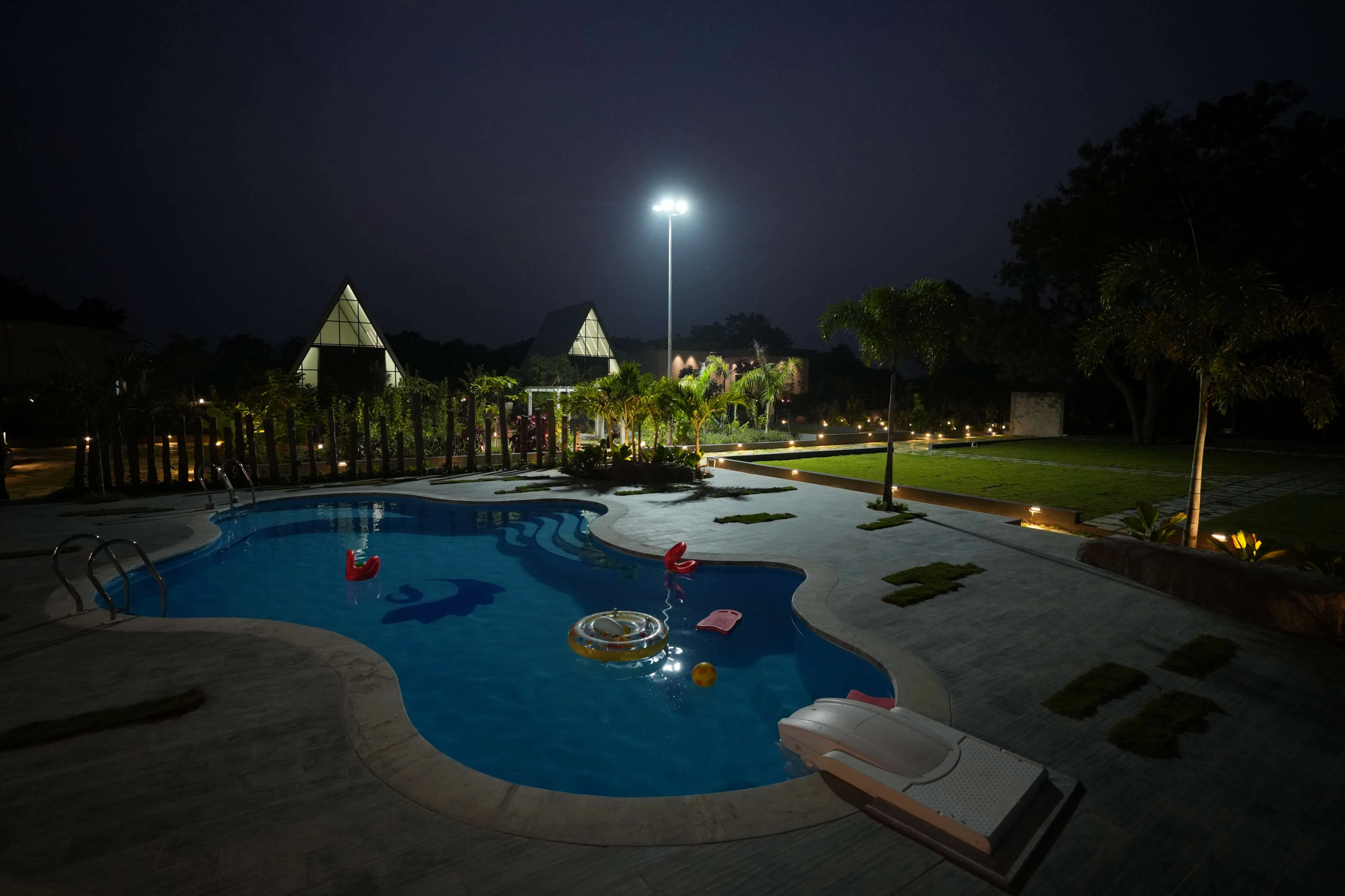 Poolside Night